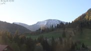 Archived webcam image showing Oberstaufen - Hotel Schratt view Hochgrat mountain on 26 Apr 2026 at 07:41
