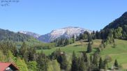 Archived webcam image showing Oberstaufen - Hotel Schratt view Hochgrat mountain on 30 Apr 2026 at 16:31