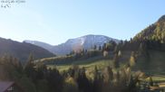 Archived webcam image showing Oberstaufen - Hotel Schratt view Hochgrat mountain on 1 May 2026 at 07:51