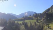 Archived webcam image showing Oberstaufen - Hotel Schratt view Hochgrat mountain on 1 May 2026 at 08:51