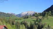 Archived webcam image showing Oberstaufen - Hotel Schratt view Hochgrat mountain on 1 May 2026 at 18:51