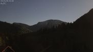 Archived webcam image showing Oberstaufen - Hotel Schratt view Hochgrat mountain on 2 May 2026 at 02:36
