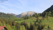 Archived webcam image showing Oberstaufen - Hotel Schratt view Hochgrat mountain on 2 May 2026 at 18:36