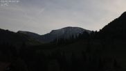 Archived webcam image showing Oberstaufen - Hotel Schratt view Hochgrat mountain on 3 May 2026 at 02:35