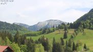 Archived webcam image showing Oberstaufen - Hotel Schratt view Hochgrat mountain on 3 May 2026 at 14:35
