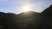 Archived webcam image showing Oberstaufen - Hotel Schratt view Hochgrat mountain on 10 May 2026 at 04:26