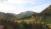 Archived webcam image showing Oberstaufen - Hotel Schratt view Hochgrat mountain on 10 May 2026 at 06:26