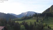 Archived webcam image showing Oberstaufen - Hotel Schratt view Hochgrat mountain on 10 May 2026 at 07:26