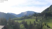 Archived webcam image showing Oberstaufen - Hotel Schratt view Hochgrat mountain on 10 May 2026 at 08:26