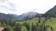 Archived webcam image showing Oberstaufen - Hotel Schratt view Hochgrat mountain on 10 May 2026 at 12:26