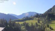 Archived webcam image showing Oberstaufen - Hotel Schratt view Hochgrat mountain on 24 May 2026 at 08:45