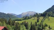 Archived webcam image showing Oberstaufen - Hotel Schratt view Hochgrat mountain on 24 May 2026 at 14:45