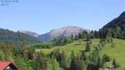 Archived webcam image showing Oberstaufen - Hotel Schratt view Hochgrat mountain on 24 May 2026 at 16:45
