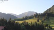 Archived webcam image showing Oberstaufen - Hotel Schratt view Hochgrat mountain on 28 May 2026 at 06:20