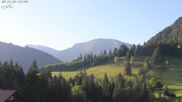 Archived webcam image showing Oberstaufen - Hotel Schratt view Hochgrat mountain on 28 May 2026 at 07:20