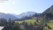 Archived webcam image showing Oberstaufen - Hotel Schratt view Hochgrat mountain on 28 May 2026 at 08:20