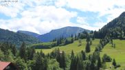 Archived webcam image showing Oberstaufen - Hotel Schratt view Hochgrat mountain on 11 Jun 2026 at 12:00