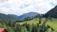 Archived webcam image showing Oberstaufen - Hotel Schratt view Hochgrat mountain on 11 Jun 2026 at 14:00
