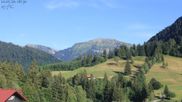 Archiviertes Webcam Bild: Oberstaufen: Biohotel Schratt - Blick zum Hochgrat am 12.07.2026 um 18:48 Uhr