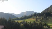 Archived webcam image showing Oberstaufen - Hotel Schratt view Hochgrat mountain on 21 Jul 2026 at 07:49