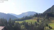 Archived webcam image showing Oberstaufen - Hotel Schratt view Hochgrat mountain on 21 Jul 2026 at 08:49
