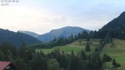 Archived webcam image showing Oberstaufen - Hotel Schratt view Hochgrat mountain on 27 Jul 2026 at 06:40