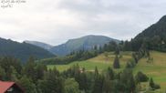 Archived webcam image showing Oberstaufen - Hotel Schratt view Hochgrat mountain on 27 Jul 2026 at 07:40