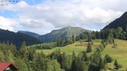 Archived webcam image showing Oberstaufen - Hotel Schratt view Hochgrat mountain on 27 Jul 2026 at 16:40