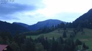 Archived webcam image showing Oberstaufen - Hotel Schratt view Hochgrat mountain on 5 Sep 2026 at 06:00