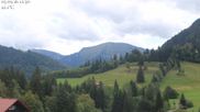 Archived webcam image showing Oberstaufen - Hotel Schratt view Hochgrat mountain on 5 Sep 2026 at 12:00