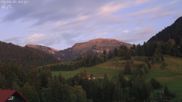 Archived webcam image showing Oberstaufen - Hotel Schratt view Hochgrat mountain on 5 Sep 2026 at 20:00