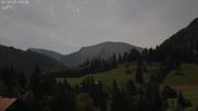 Archived webcam image showing Oberstaufen - Hotel Schratt view Hochgrat mountain on 1 Oct 2026 at 02:40