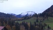 Archived webcam image showing Oberstaufen - Hotel Schratt view Hochgrat mountain on 25 Oct 2026 at 07:28
