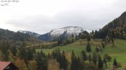 Archived webcam image showing Oberstaufen - Hotel Schratt view Hochgrat mountain on 25 Oct 2026 at 08:28
