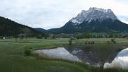 Archived webcam image showing Tiroler Zugspitz Arena - Golf Club Ehrwald-Lermoos on 13 May 2026 at 07:24