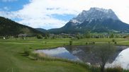 Archived webcam image showing Tiroler Zugspitz Arena - Golf Club Ehrwald-Lermoos on 13 May 2026 at 10:24