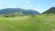 Archived webcam image showing Tiroler Zugspitz Arena - Golf Club Ehrwald-Lermoos on 13 May 2026 at 14:24