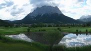 Archived webcam image showing Tiroler Zugspitz Arena - Golf Club Ehrwald-Lermoos on 14 Jun 2026 at 08:32
