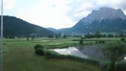 Archived webcam image showing Tiroler Zugspitz Arena - Golf Club Ehrwald-Lermoos on 4 Jul 2026 at 06:26