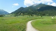 Archived webcam image showing Tiroler Zugspitz Arena - Golf Club Ehrwald-Lermoos on 12 Jul 2026 at 14:31