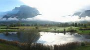 Archived webcam image showing Tiroler Zugspitz Arena - Golf Club Ehrwald-Lermoos on 9 Oct 2026 at 08:53