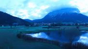 Archived webcam image showing Tiroler Zugspitz Arena - Golf Club Ehrwald-Lermoos on 12 Oct 2026 at 07:23