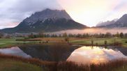 Archived webcam image showing Tiroler Zugspitz Arena - Golf Club Ehrwald-Lermoos on 28 Oct 2026 at 07:02