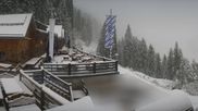 Archived webcam image showing Brauneck-Lenggries - BayernHütte on 16 May 2026 at 07:41