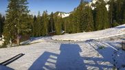 Archived webcam image showing Brauneck-Lenggries - BayernHütte on 17 May 2026 at 07:54
