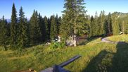 Archived webcam image showing Brauneck-Lenggries - BayernHütte on 28 Jul 2026 at 07:17