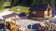 Archived webcam image showing Brauneck-Lenggries - BayernHütte on 28 Jul 2026 at 08:17