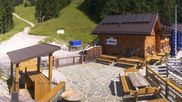 Archived webcam image showing Brauneck-Lenggries - BayernHütte on 28 Jul 2026 at 10:17