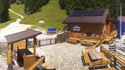 Archived webcam image showing Brauneck-Lenggries - BayernHütte on 28 Jul 2026 at 12:17