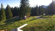 Archived webcam image showing Brauneck-Lenggries - BayernHütte on 28 Jul 2026 at 18:17